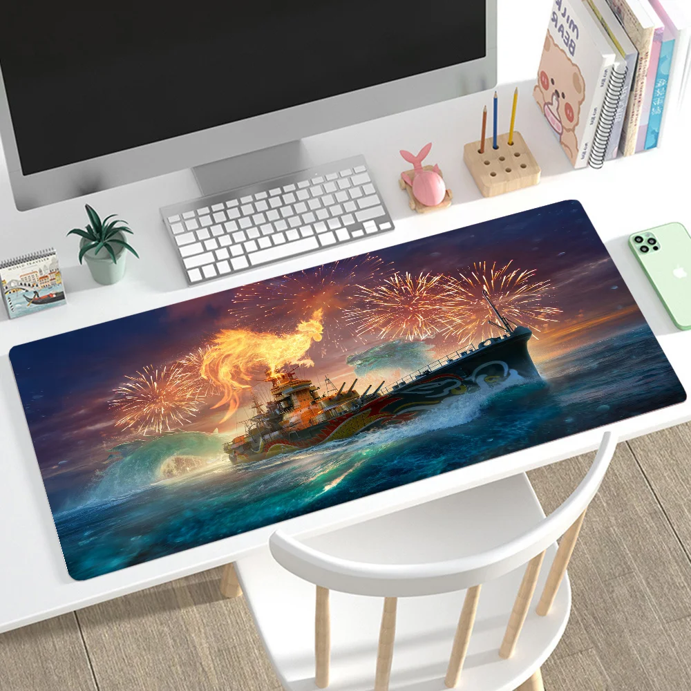 

World Of Warships Mousepad Mouse Mat Desk Mat With Pad Gaming Accessories Prime Gaming XXL Keyboard Pad Padding Mat