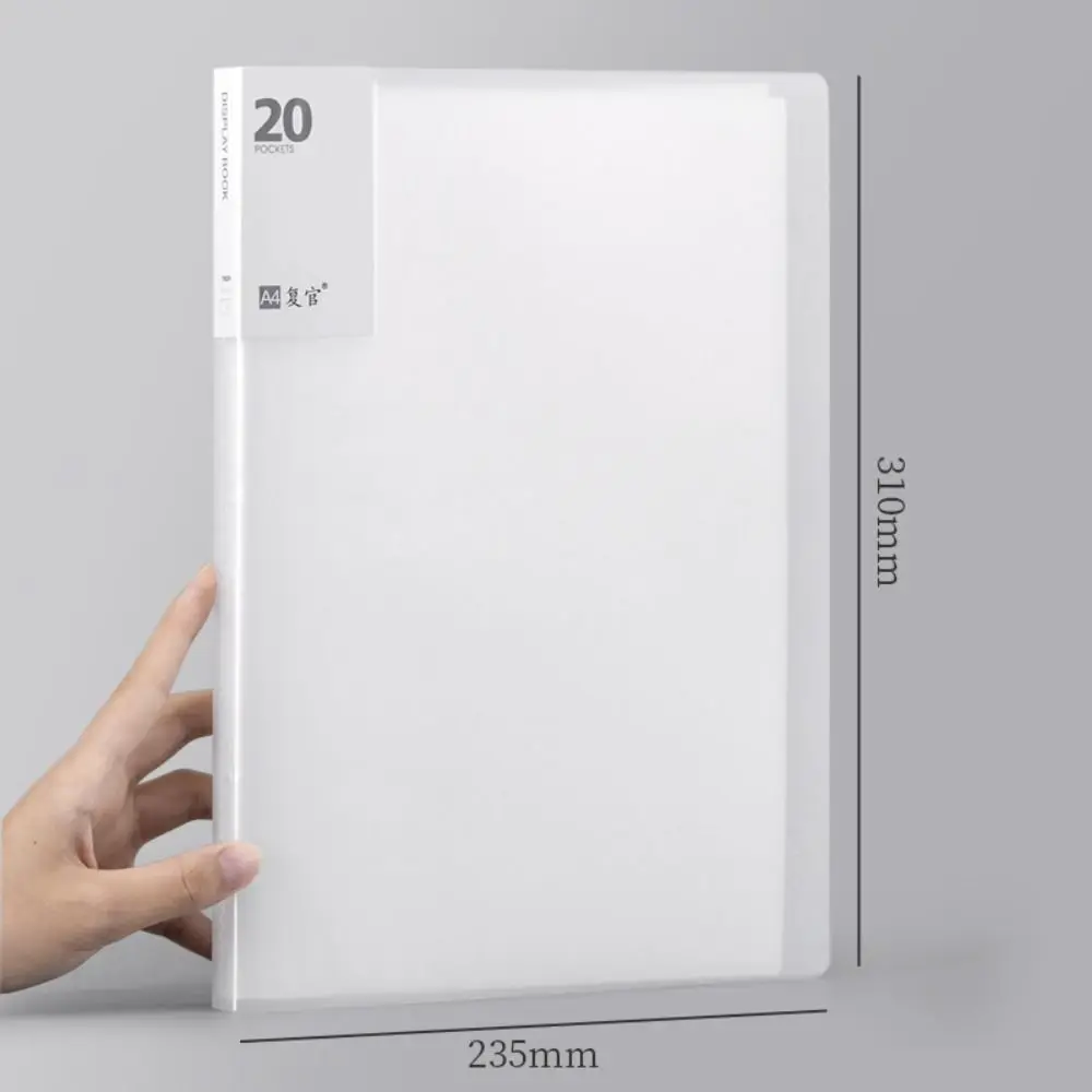 20/30/40/60/80/100 Sheets A4 File Folder Large Capacity Document Container Multifunctional Transparent Paper Organizer