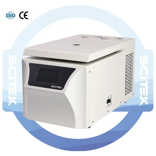 SCITEK 21000 دورة في الدقيقة جهاز طرد مركزي عالي السرعة للطب السريري كيمياء حيوية تجربة طرد مركزي مبرد