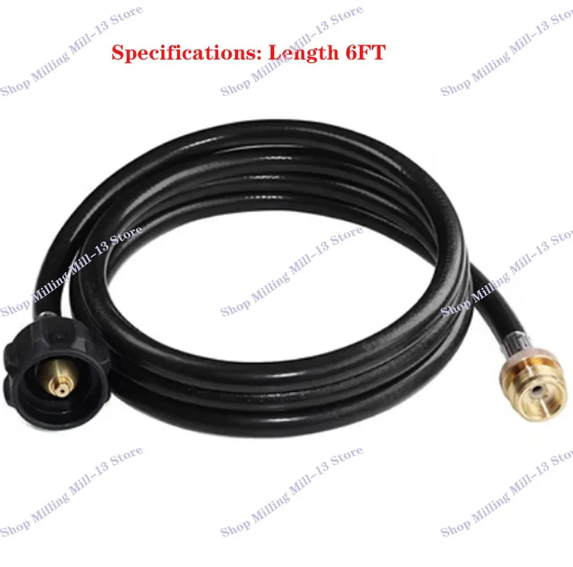 4/6 Feet Propane Adapter Hose 1 LB to 20 LB Converter Replacement Safety QCC1/Type1 Connect to 1 LB Applicance