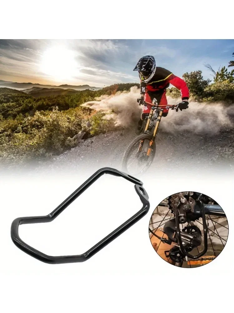 AliExpress 1PC Bicycle Rear Gear Derailleur Chain Guard Protector Road Bike Carbon Steel Double Wings Double Hole Arched Bracket