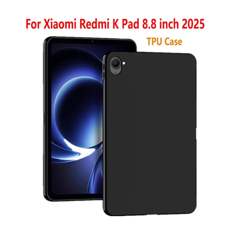

Для Xiaomi Redmi K Pad 8,8 дюйма 2025 Защитный чехол с подушкой безопасности, силиконовый мягкий чехол из ТПУ Funda для Redmi K Pad 2025 8,8 дюйма, чехол для планшета