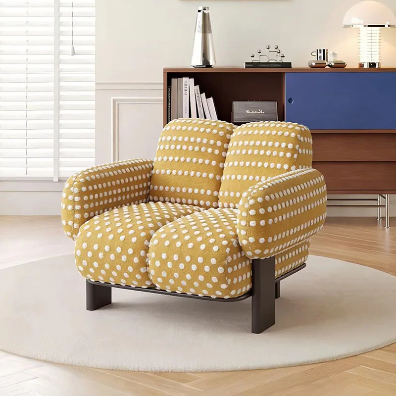 

Relaxing Cute Living Room Sofas Velvet Modern Lounge Designer Bedroom Outdoor Sofa Individual Single Divano Trendy Furniture