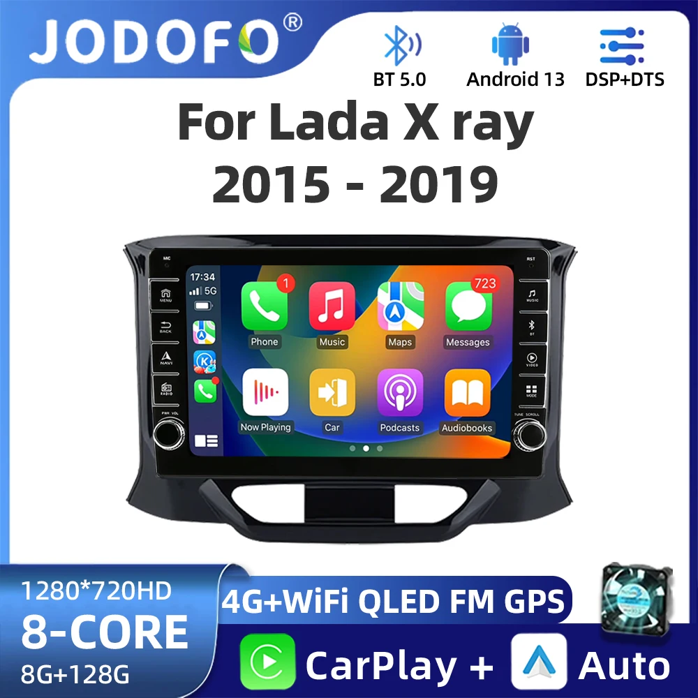 

Android 13 Carplay Car Radio For LADA Xray X ray 2015 2016 2017-2019 multimedia player GPS Navigation 2din Stereo 8Core 8G+128G