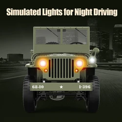 JJRC C8815 Rc Car 2.4g Crawler Climbing Scale Off-Road Vehicle Military Truck 1:10 Simulation Model 1941 Toy Gift