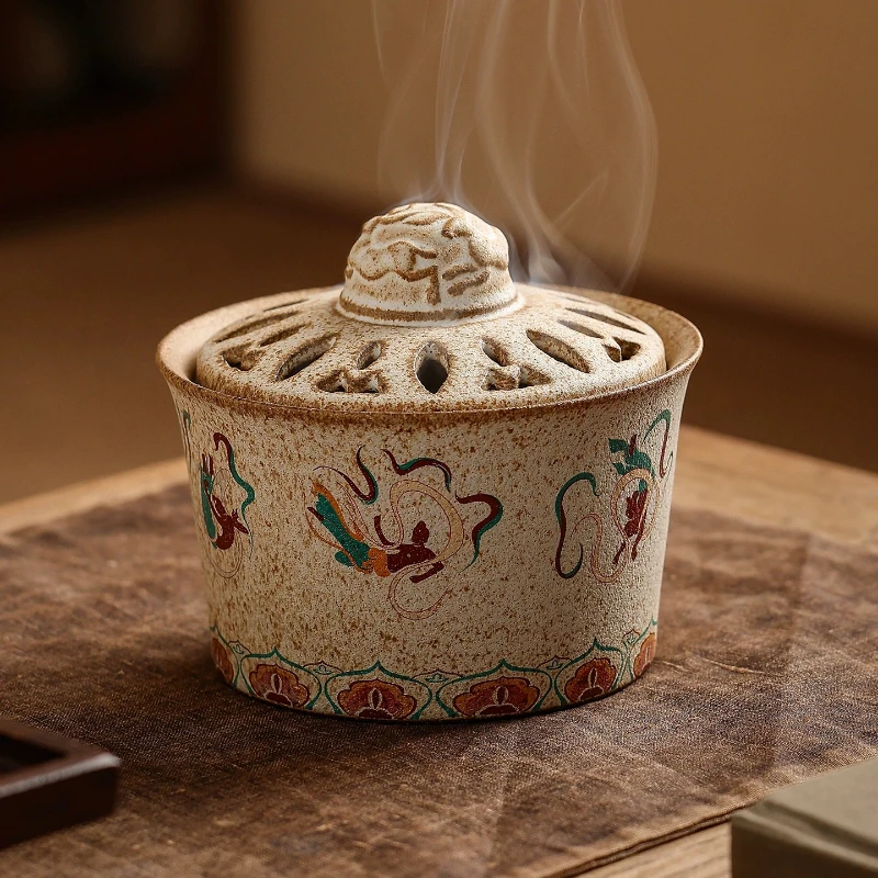 Home Decoration Vintage Ornaments Incense Burner Buddhism Seating Room Incense Burner Beautiful Haus Und Garten Home Decor