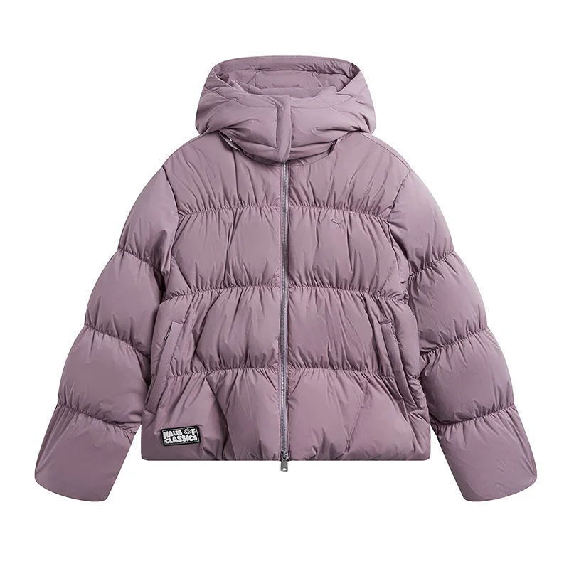 

Puma Зимняя черная этикетка фиолетового цвета, новая женская спортивная одежда, повседневный теплый пуховик 63351264