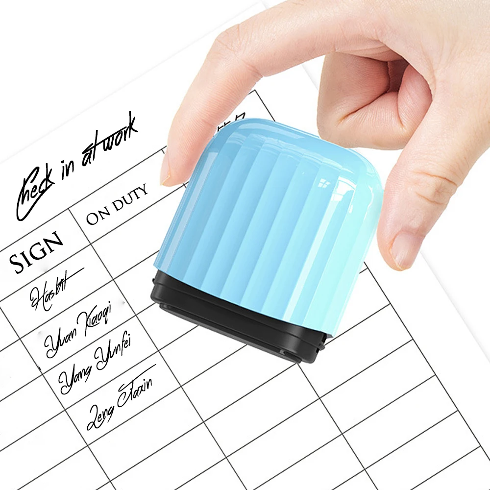 

One ABS material business signature seal can be customized based on provided drawings for nurses, teachers and parents to sign