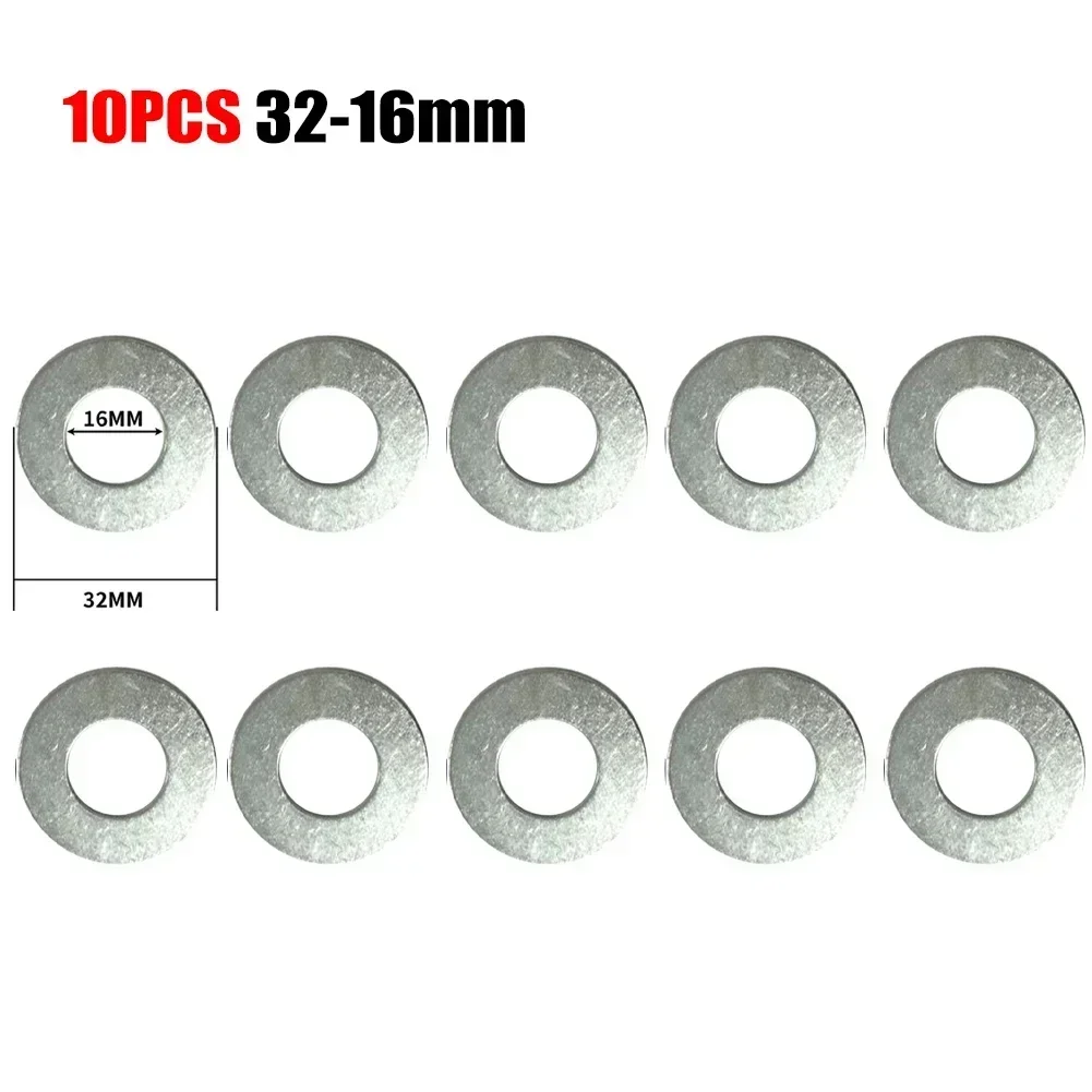 10Pcs Saw Blade Reducing Ring Washers 16/20/22/25.4/30/32MM Conversion Ring Cutting Disc Aperture Gasket Inner Hole Adapter Ring