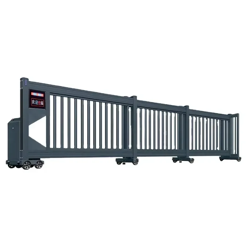 New Aluminum Gate Automatic Electric Driveway Retractable Folding Sliding Gate with Motor Quality Safety Gate Sliding
