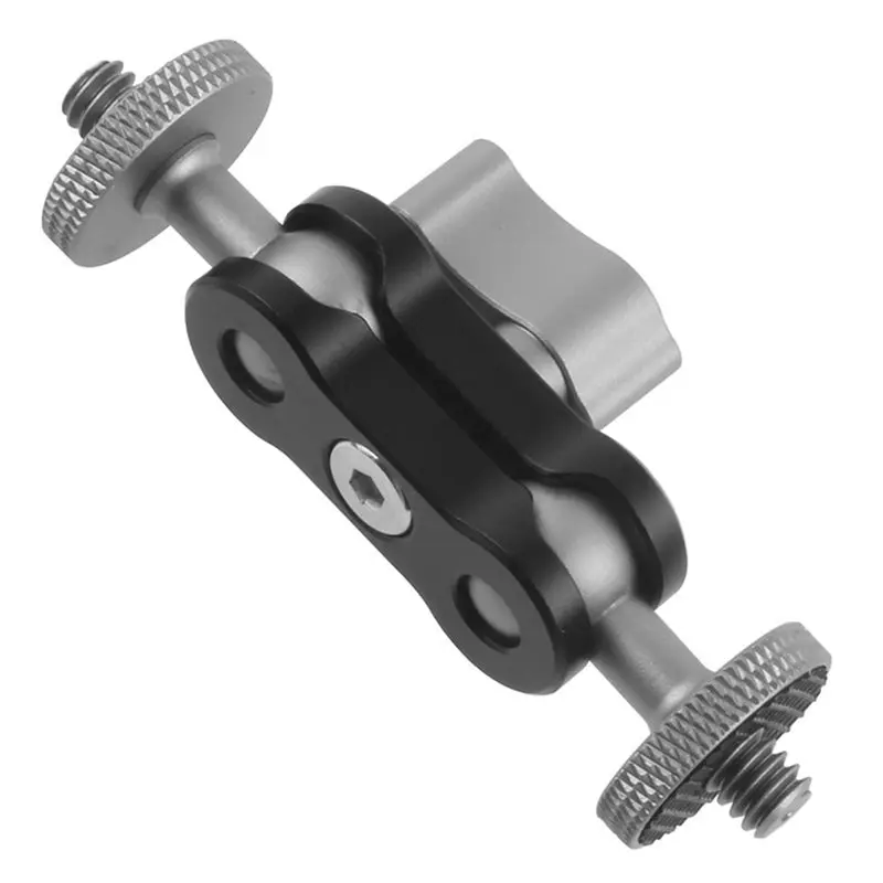 DTB7 Camera Clamp Mount with 1/4 Screw, Adjustable Ball Head Magic for GOPRO, DSLR, Smartphone, Monitor, Microphone, Vlog Kit,