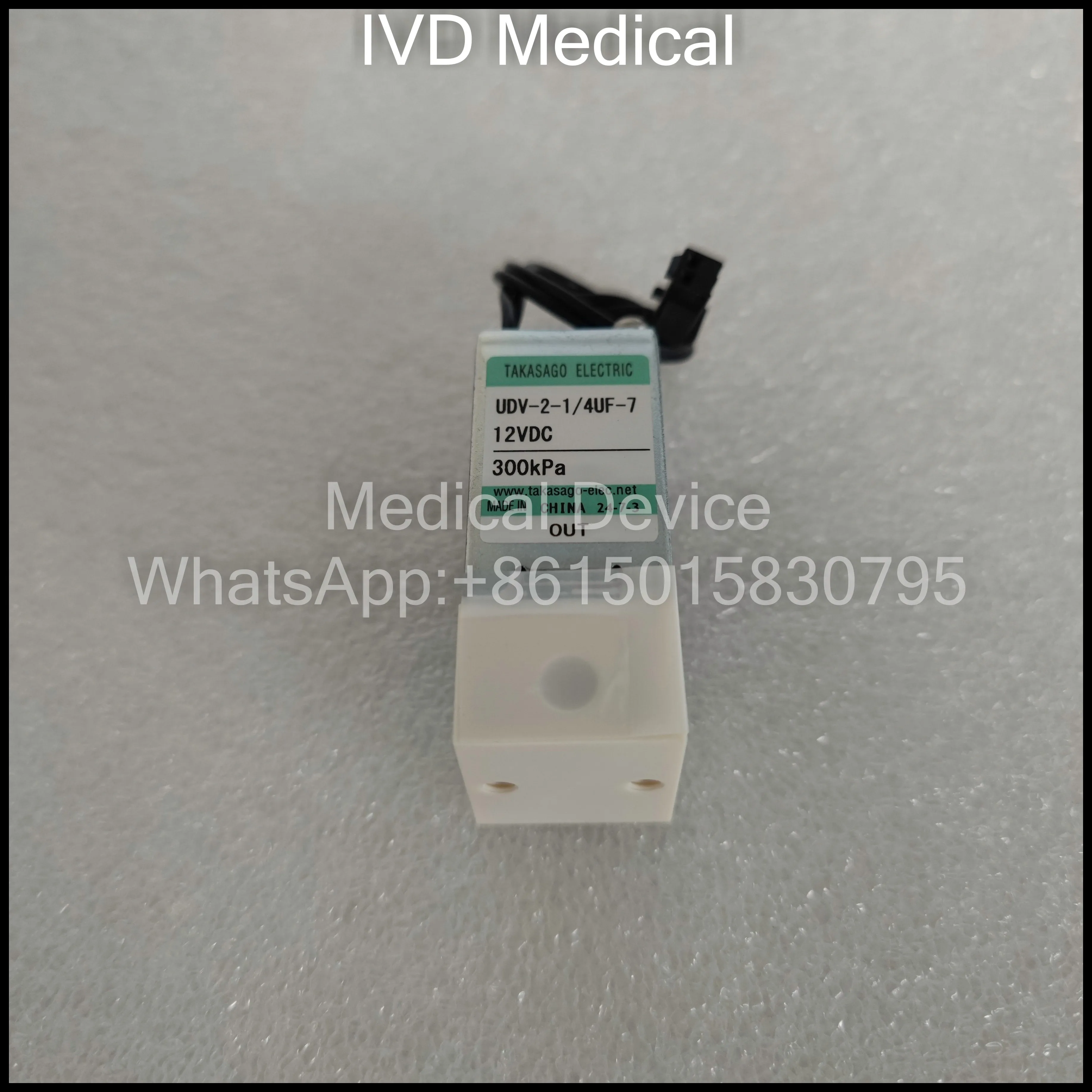 

Mindray BS380 BS390 BS430 BS450 BS460 BS480 biochemical analyzers-Original reagent valves and sample valves UDV-2-1 4UF-7 12VDC