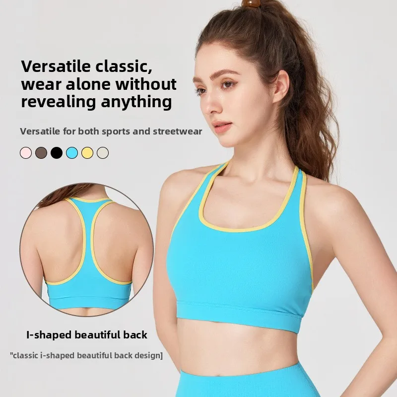 

NULS Women's Sports Bra Anti Sagging Training Running Summer Wear Shockproof Yoga Wear Breathable Comfy