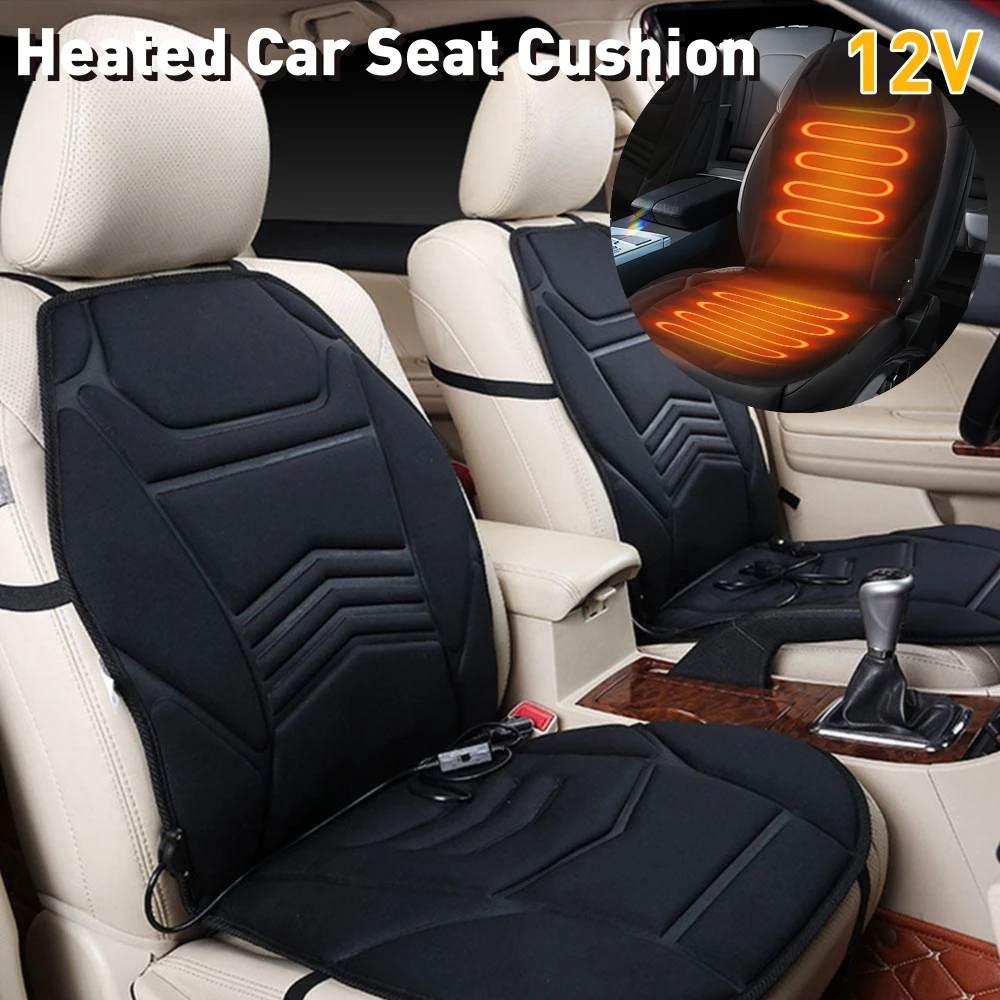 12 فولت ساخنة غطاء مقعد السيارة التحكم التلقائي في درجة الحرارة العالمي مقعد السيارة سخان لوحة التدفئة السريعة وسادة حامي دافئ #1