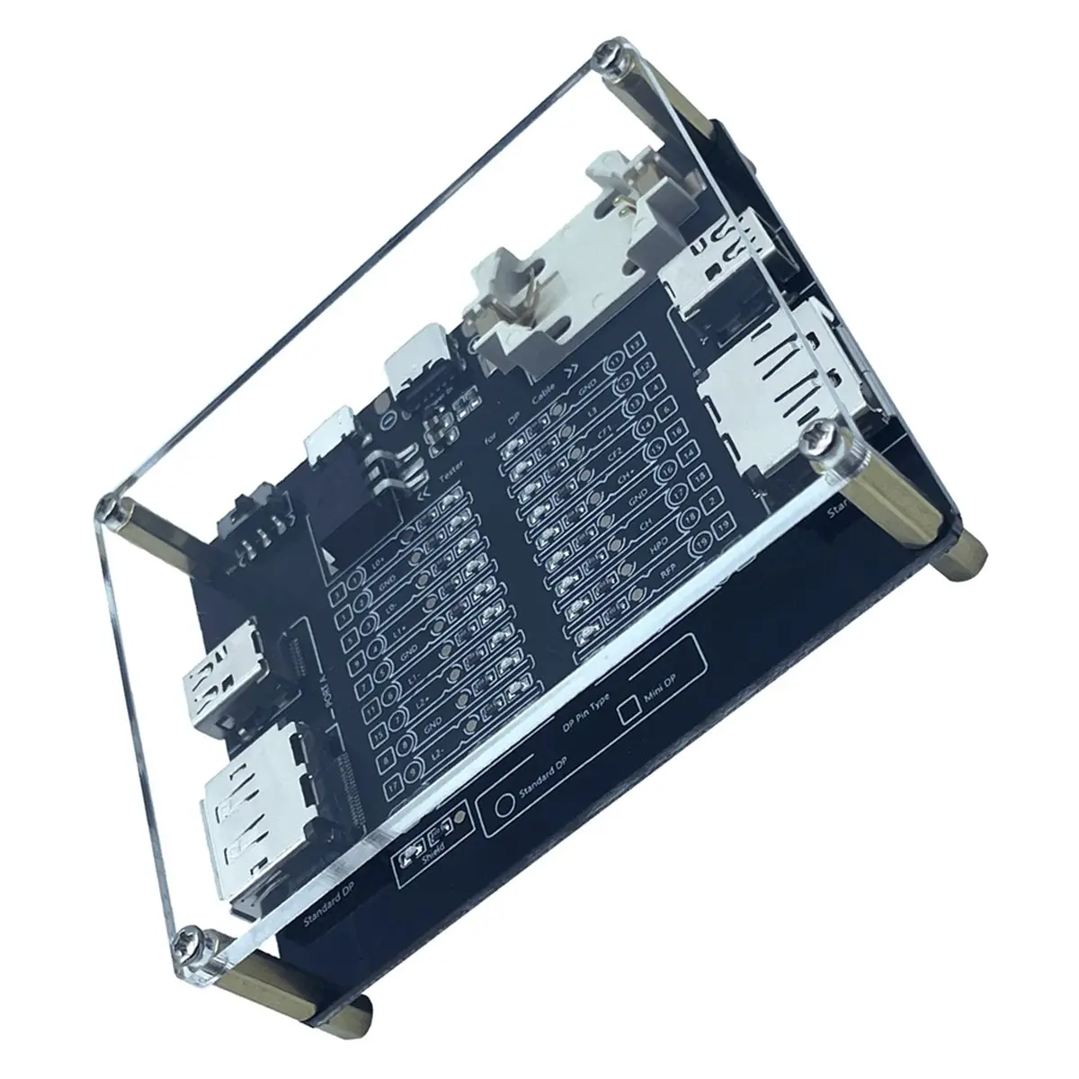 a60i-placa-testadora-de-cabos-dp-com-estojo-de-acrilico-para-teste-de-cabos-mini-displayport-cabos-de-dados-displayport