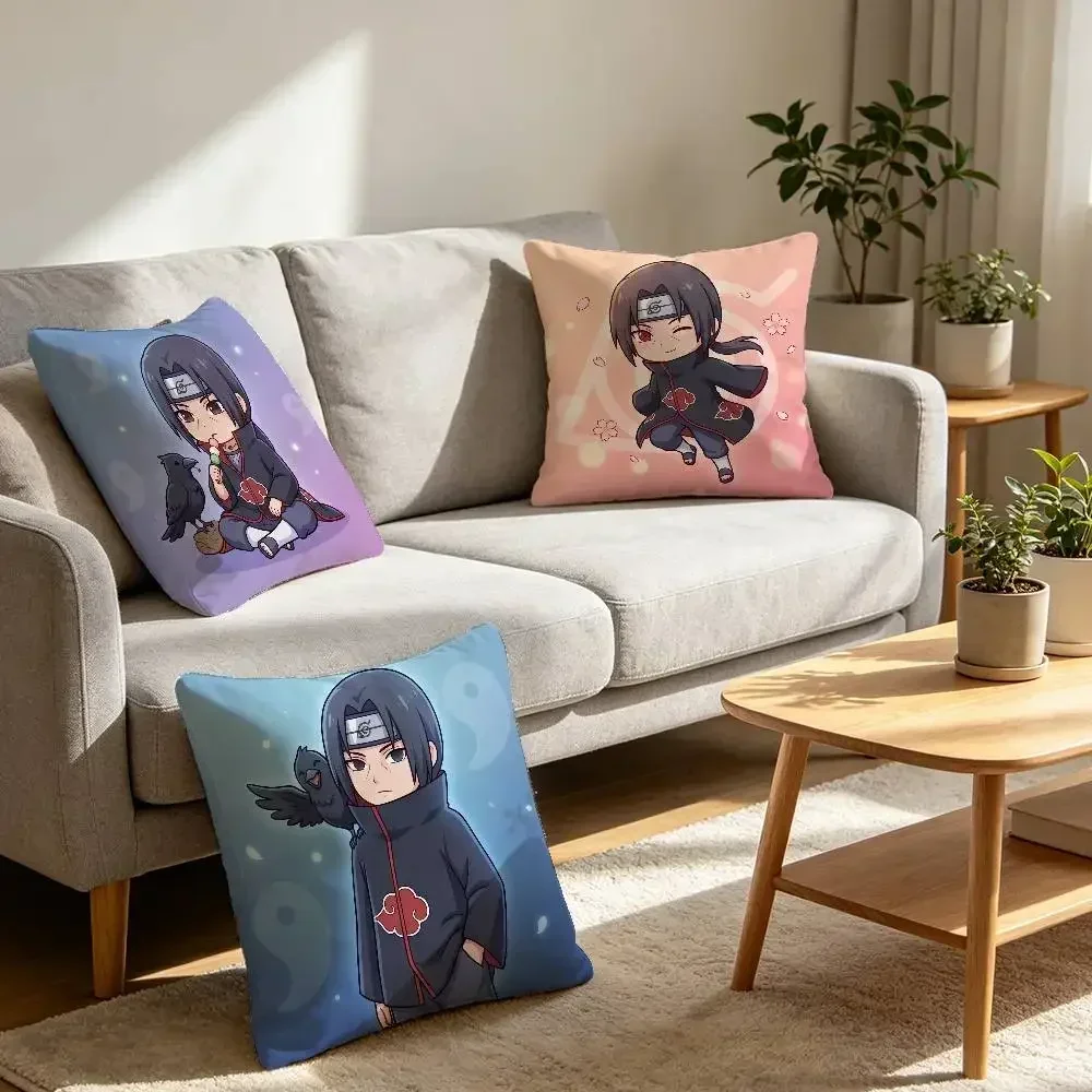 Uchiha Itachi Holiday Gift Pillow Cover Wrinkle Resistant Soft Cushion Cover Office Nap Sofa Bed Decorative Throw Pillow Covers