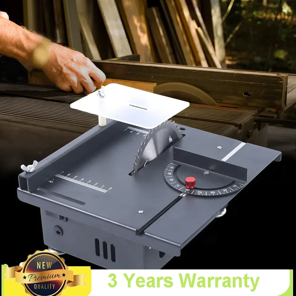 

24V Mini Table Saw Electric DIY Double Label Woodworking Model Cutting Bench Saw 7200RPM Anti-slip for Cutting Models/solid Wood