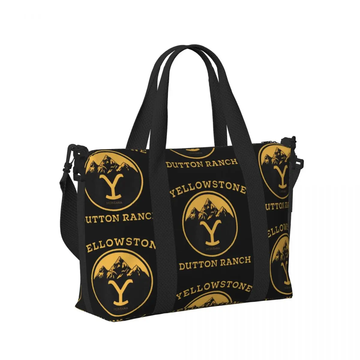 

Yellowstone Dutton Ranch Beach Travel Bag Large Capacity Tote Bags for Gym Yoga Women Shopping Duffle Shoulder Bag