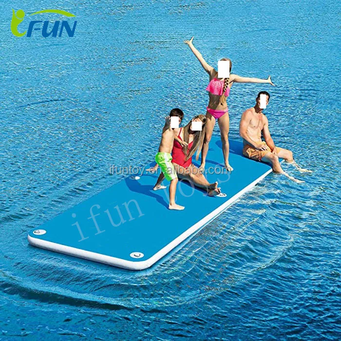 Inflatable water floating platform Inflatable floating pontoon dock water platform