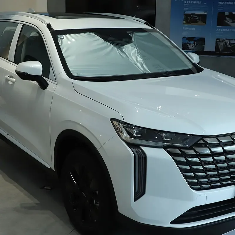 

For Haval H6 2024 Silver Tape Car Front Windshield Sunshade Sun Protection Visor Sunshade Interior Accessories