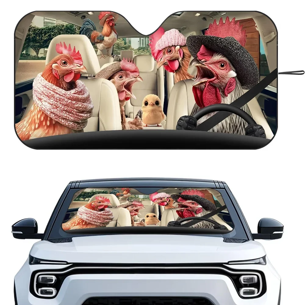 

Вождение цыплят автомобиль SunSha теплоизоляционная алюминиевая пленка лобовое стекло солнцезащитные козырьки УФ-лучи блоки автомобильный солнцезащитный козырек