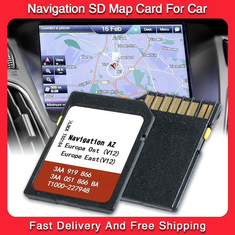 

RNS 315 Ost for Skoda Amundsen Seat Media Syetem 2.1 East EU 3AA919866A Sat Nav Card for VW Navigation Maps