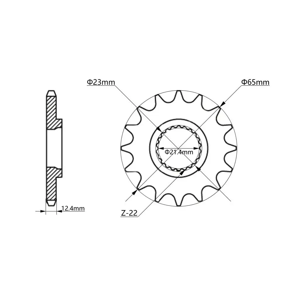 For Yamaha XG250 XG 250 TRICKER Parts 428 Rear Chain Plate 45T 48T 50T Driven Front Sprocket 15T 428H-132 Links