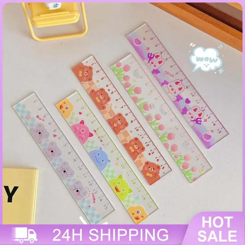 

Cartoon 15cm Ruler Accurate Cute Ruler Durable Convenient School Supplies School Supplies Stationery Preferred 15 Cm Scale