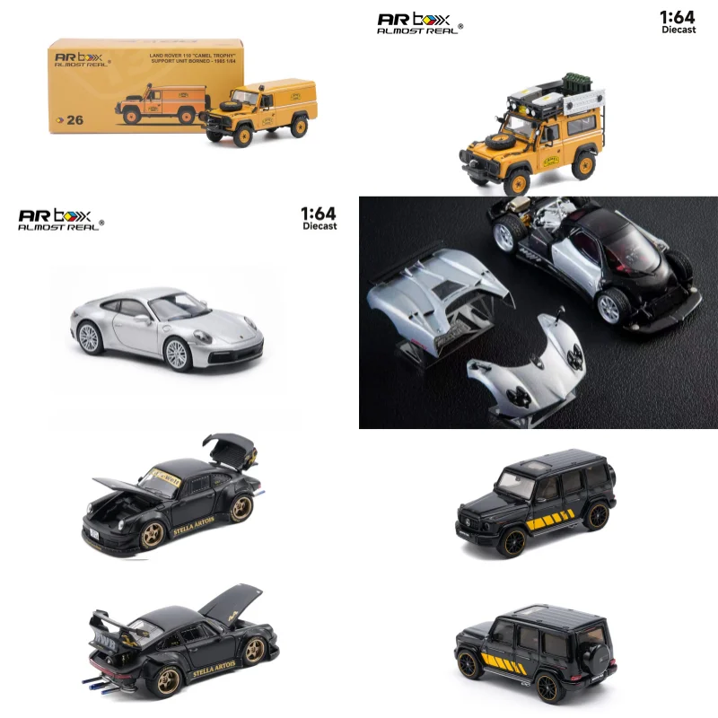

[Предзаказ] Коллекционная модель автомобиля AR Box 1:64 Defender 90 1985 G Class Zonda F RWB930 GT Wing Stella Artois 911 Carrera