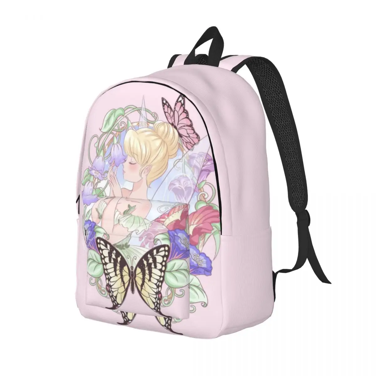 Custom Tinker Bell Laptop Backpack Men Women Basic Bookbag for School College Student Bag