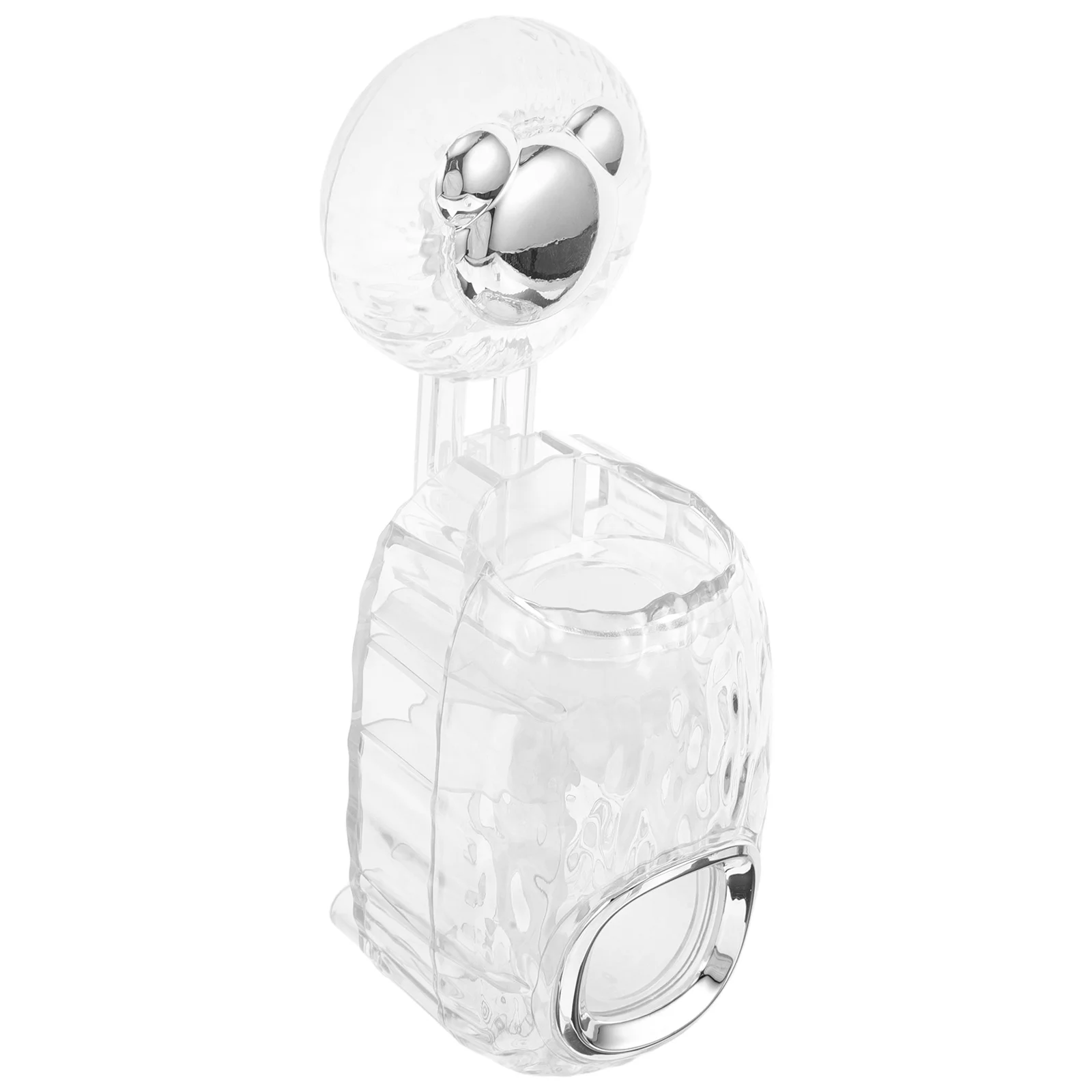 

Automatic Toothpaste Dispenser Squeezer Wall Mount Cup Holder Bathroom Accessory Transparent Design Efficient Usage