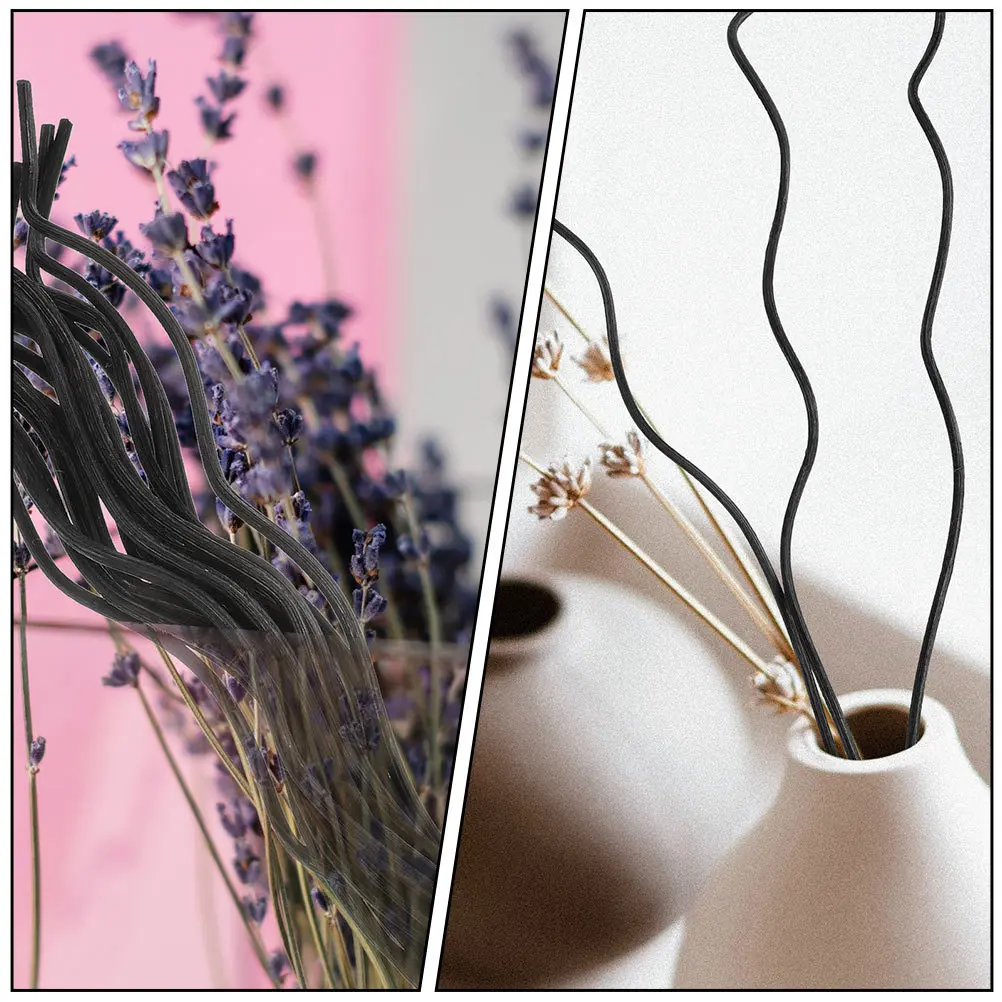 

20Pcs Black Rattan Reed Diffuser Sticks Replacement Fragrance Essential Oil Perfume Diffuser