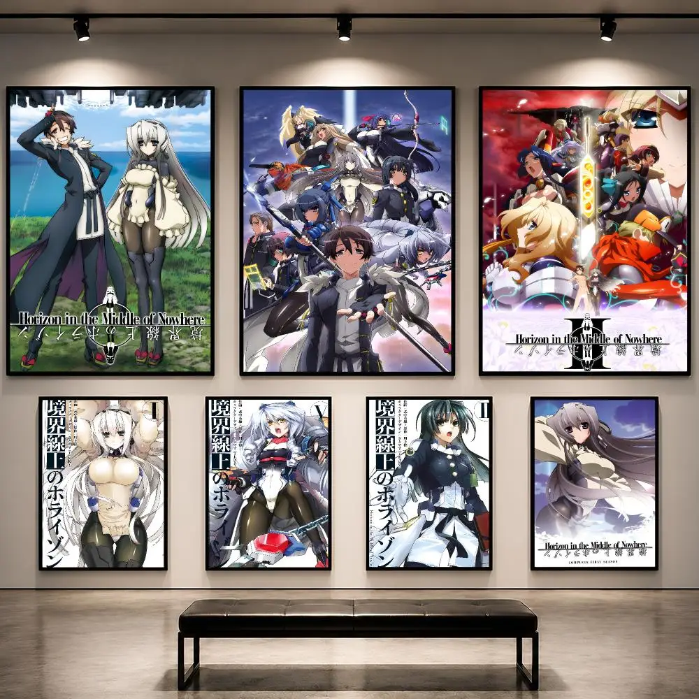 Anime Kyoukaisen Jou No Horizon Poster Pop Wall Art PP Decorative Water-Resistant Print Apartment Dorm Office Room Decor Gift