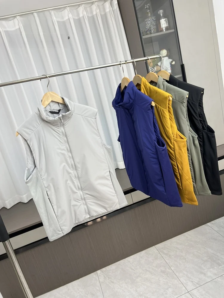 

Легкий теплый уличный хлопковый жилет унисекс для осени и зимы, флисовый, ветрозащитный, водоотталкивающий, стандартный крой, на молнии, однотонный