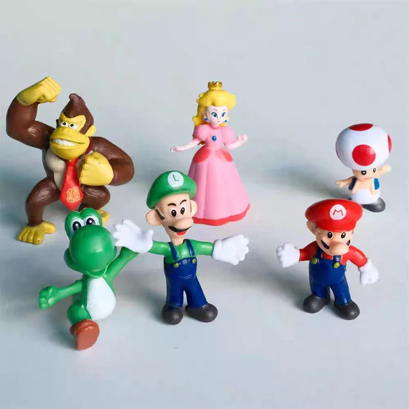 

Super Mario Action Figure Bowser Princess Peach Anime Game All Star Collection Model Toy for Children Birthday Gift
