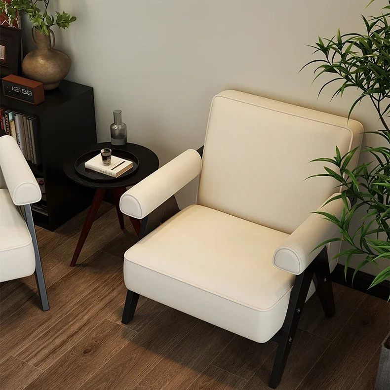 

m Cusion Office Fabric Chair Back Solid Wood Wooden Design Chair Chaise Floor Estar Living Room Furniture m