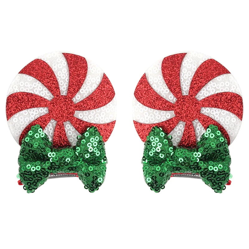1pc Beliebte Maus Ohren Bogen Haar Clips für Mädchen Thema Pack Reise Glitter Haarnadeln Kinder Festival Party DIY Haar zubehör – Detail 11