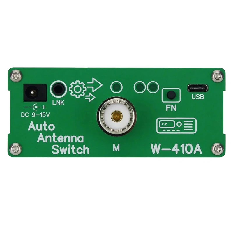 New W-410A 200W Automatic Antenna Switch Antenna Switcher For Shortwave HF Radio Receivers