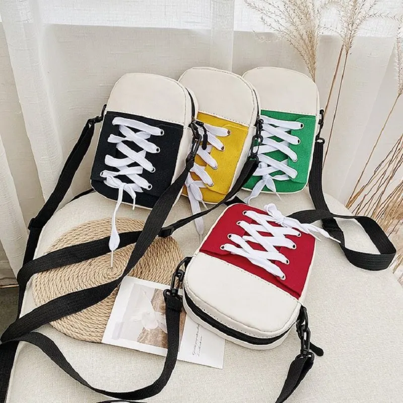 Multifunction Phone Bag Fashion Women Shoulder Crossbody Bag For Phone Purse Wallet Sneaker Shape Lightweight Cute Handbag