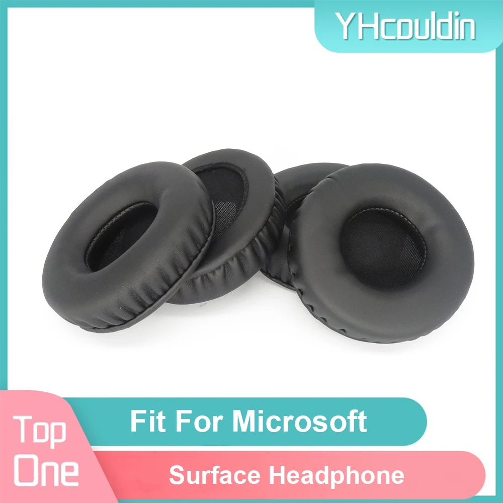 Almofadas de ouvido para microsoft surface fone de ouvido almofadas almofadas de espuma macio do plutônio preto