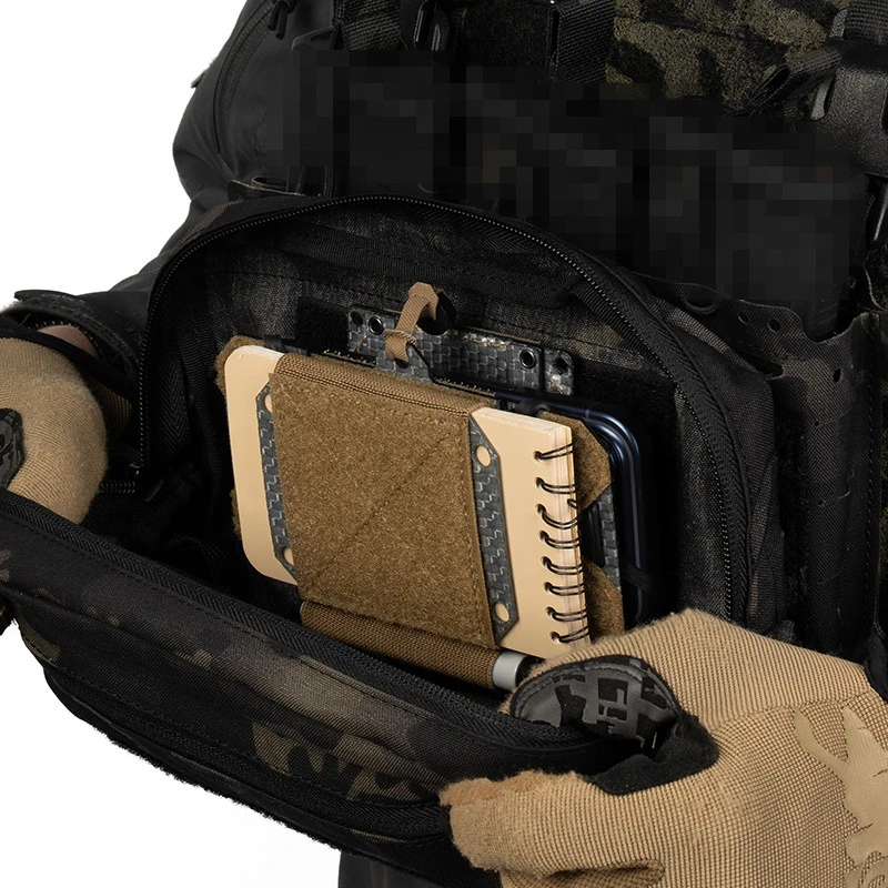 Concealed Tactical Phone Holder with Removable Hook and Loop Panel and Height Adjustable Foldable Navigation Board and Holder