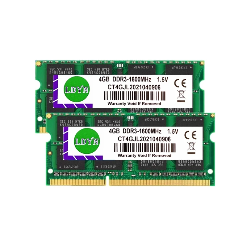 DDR3/DDR4 4GB 8GB 16GB SODIMM Laptop RAM 1333-3200MHz