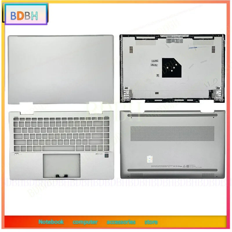 For HP ENVY X360 14-ES TPN-W158 LCD Back Cover/Palmrest/Bottom Case Rear Lid