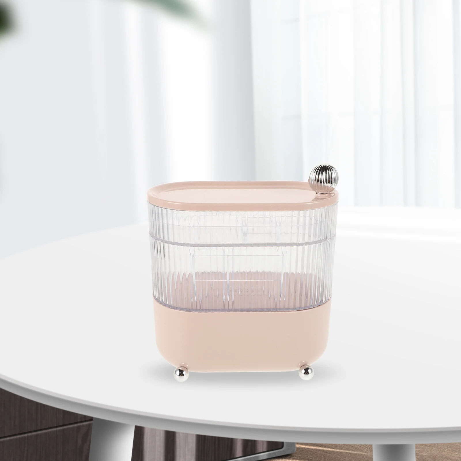 多層収納ボックスオーガナイザーヘアアクセサリーボビーピン口紅回転デスクトップ化粧ホルダー軽量