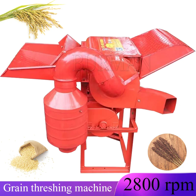 Corn Rice Wheat Maize Bean Thresher Sheller Threshing Peeling Grain Paddy Soybean Crop Shelling Machine