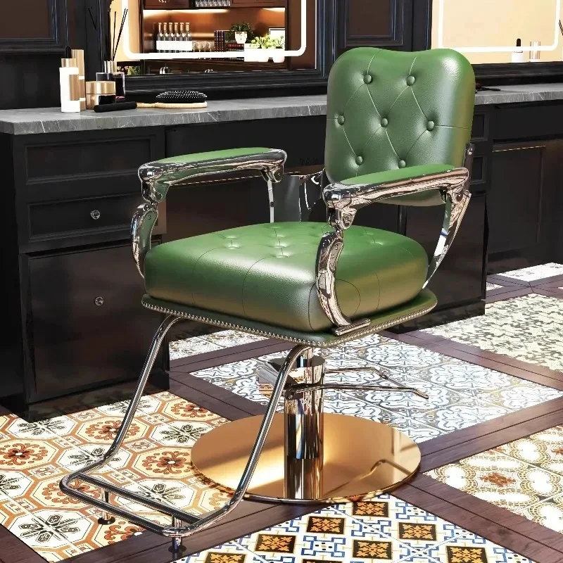 Portable Stylist Salon Chair Delicate Trendy Vintage Barber Chair Aesthetic Personalized Luxury Silla Barberia Salon Furniture