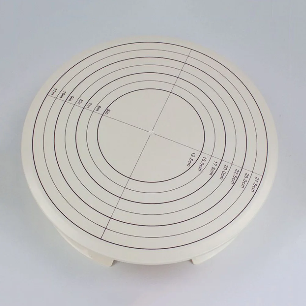 

1 шт. 12-дюймовая пластиковая вращающаяся подставка для торта, текстурированная платформа для легкого украшения и очистки, вращающаяся подставка для торта для выпечки