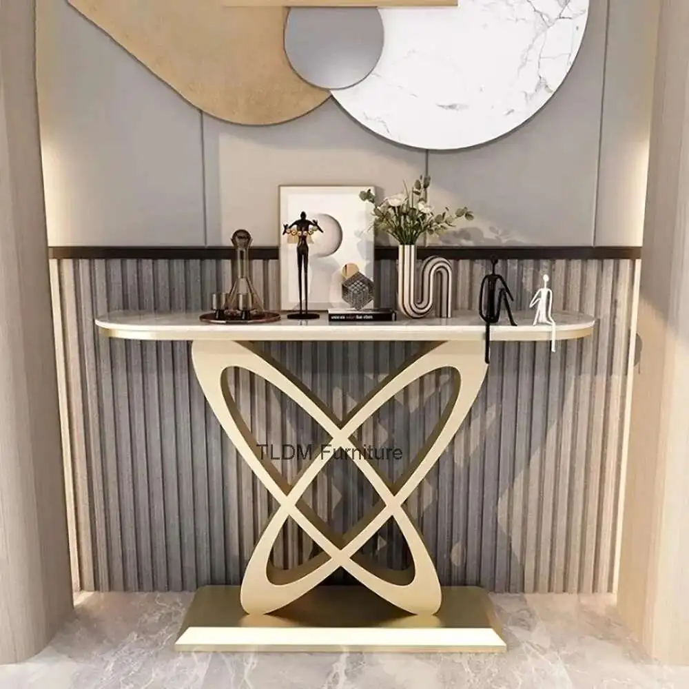 

Luxury Trendy Console Table Design Living Room Modern Aesthetic Console Table Unique Beauty Wohnzimmer Tisch Home Furniture
