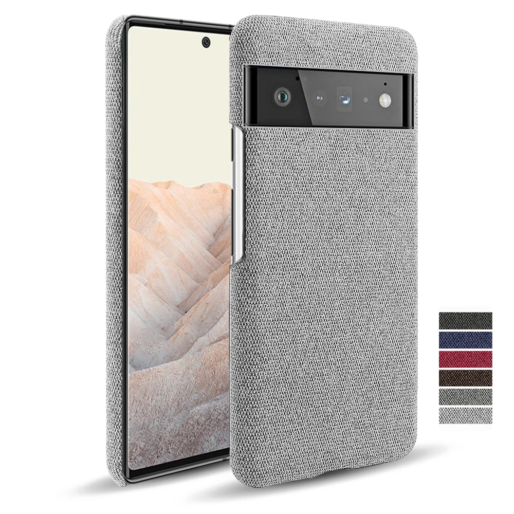 For Google Pixel 7 Pro 6 6pro Funda Luxury Cloth Texture Fitted Phone Case For Google Pixel 7  Pixel6 Cover