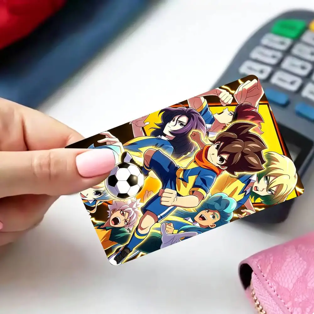 Soccer Anime Inazuma E-Eleven   4pcs 1Set Card Stickers Small Waterproof Chip 4PCS Card Sticker Anti-Scratch